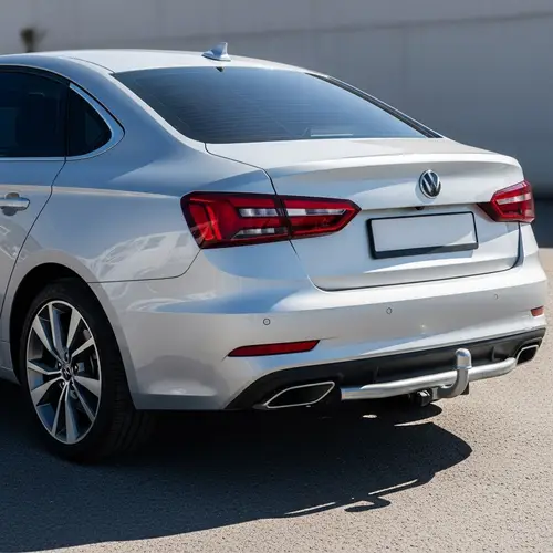 Modern Silver Sedan Car with Stylish Features | Sunny Day View