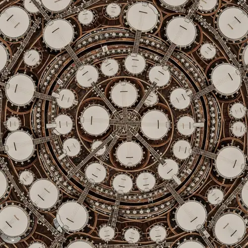 Stunning Banjo Tessellation Patterns in Rotation