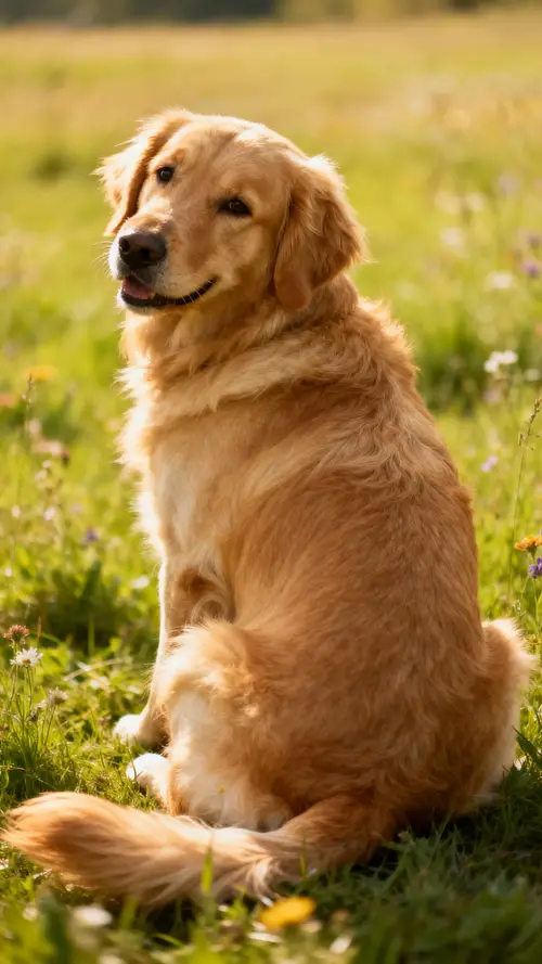 Golden Retriever Photo - Adorable Canine Moments