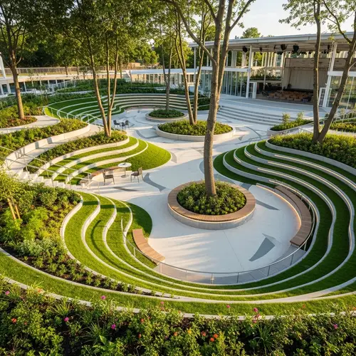 Dynamic Green Spaces around Theater | Interaction & Communication