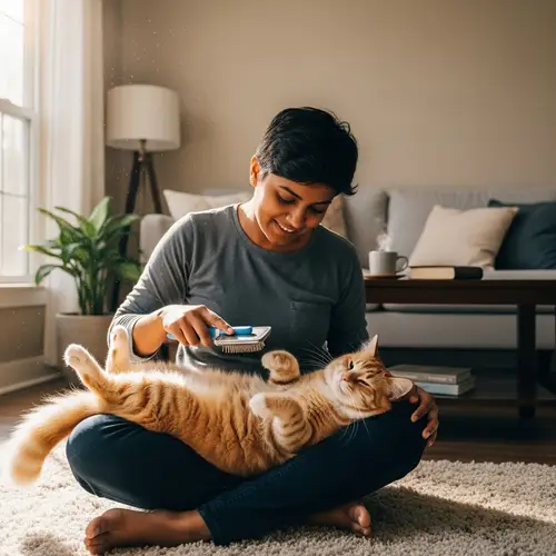 Cat Grooming Services - Gentle Brushing for Happy Cats