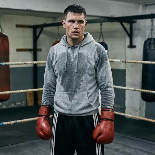 Boxer in Boxing Gloves - Dynamic Photo