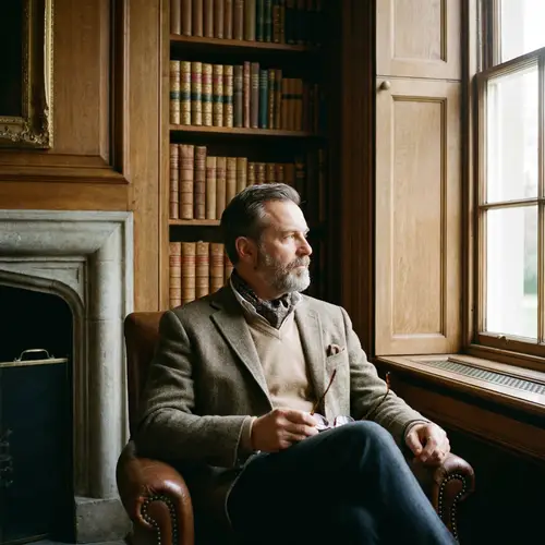 Old Money Aesthetic Portrait of a Man