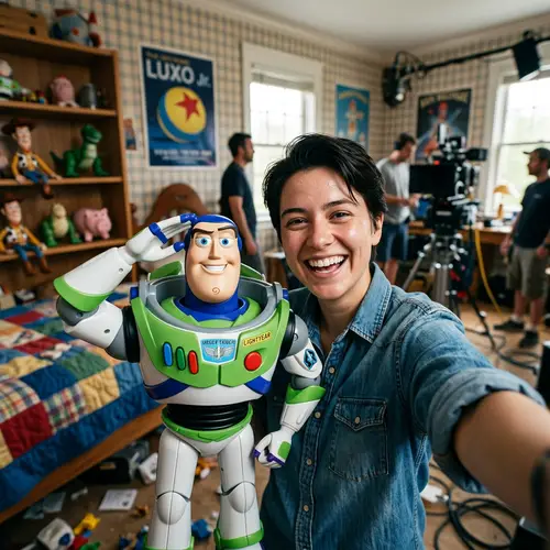 Epic Selfie with Buzz Lightyear in Toy Story Set