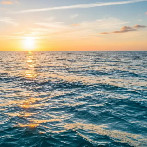 Beautiful Sea Snapshot | Azure Waters & Golden Sunlight