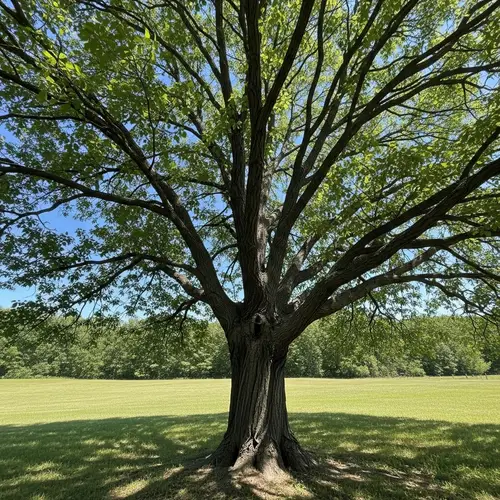 Stunning Tree in Daylight: Coarse Bark & Abundant Foliage