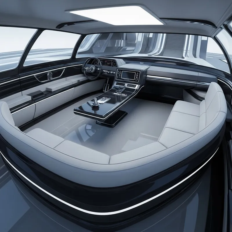 Ferrari 2023 Inspired Futuristic Interior Design