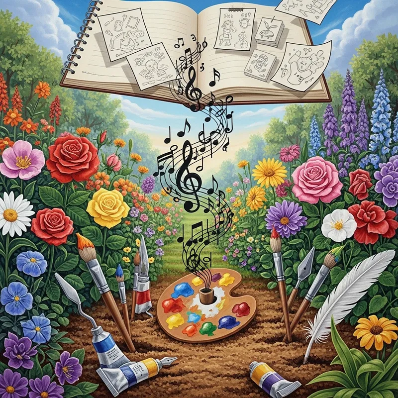 Planting Creative Ideas with Colorful Art