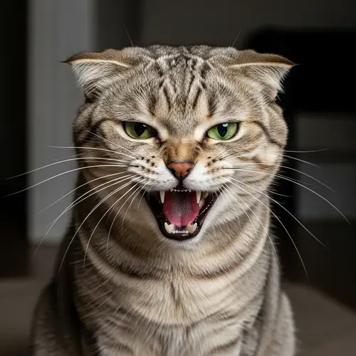 Incredibly Angry Cat - Expressive Feline Fury