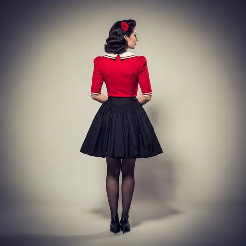 Vintage-Inspired Glamour: Hourglass Silhouette Pin-Up Photography