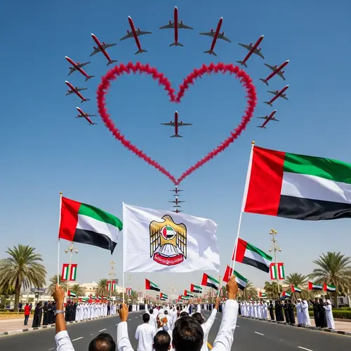 Bright Red Airplanes Celebrate UAE National Day | Aviation Company