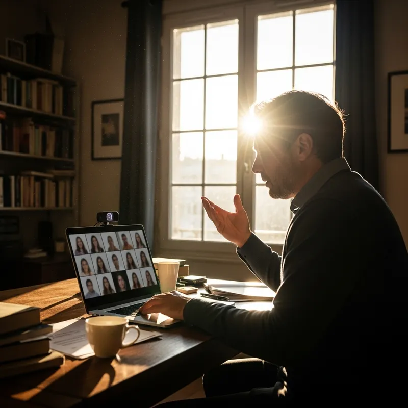 French Higher Education Teacher Online Class - Technical Issues Scene French Higher Education Teacher Online Class - Technical Issues Scene