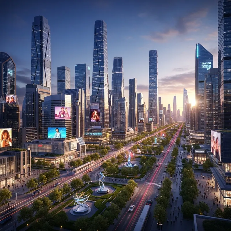 Futuristic Cosmopolitan City | Visual Style & Diversity