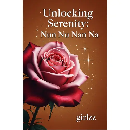 Unlocking Serenity: Nun Nu Nan Na - Book Cover with Rose and Stars