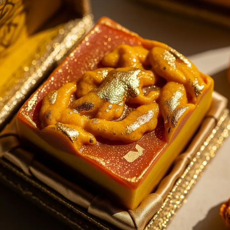 Handcrafted Turmeric Soap with Opulent Packaging