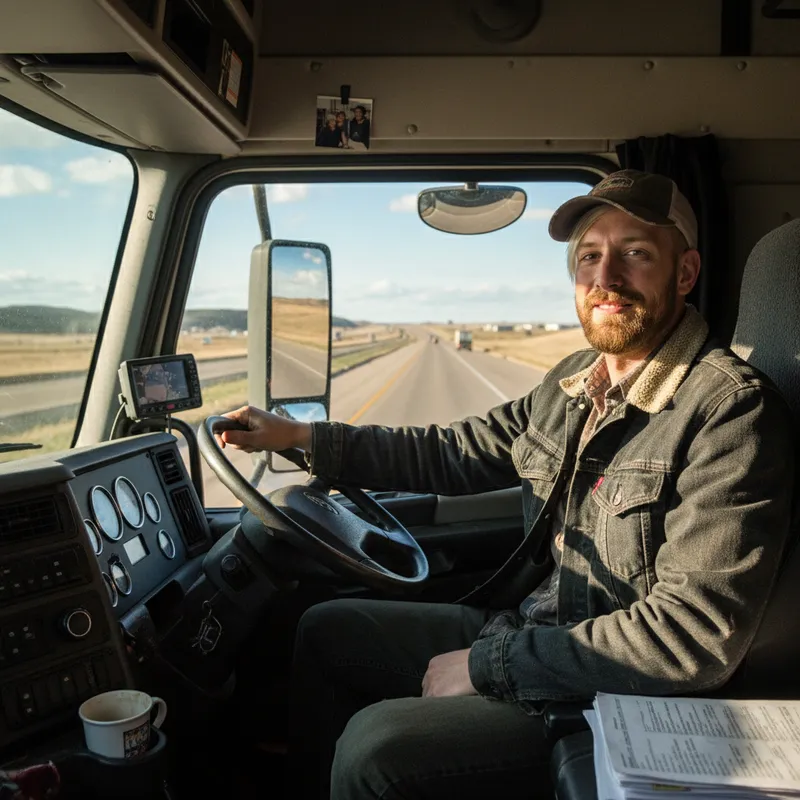 Photo of Me as a Truck Driver