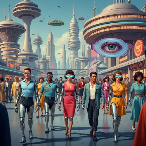 Human Cybernetics in Retro-Futuristic World