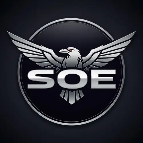 SOE Emblem on Black Background