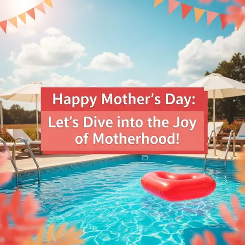 Mother's Day Celebration with Swimming Theme