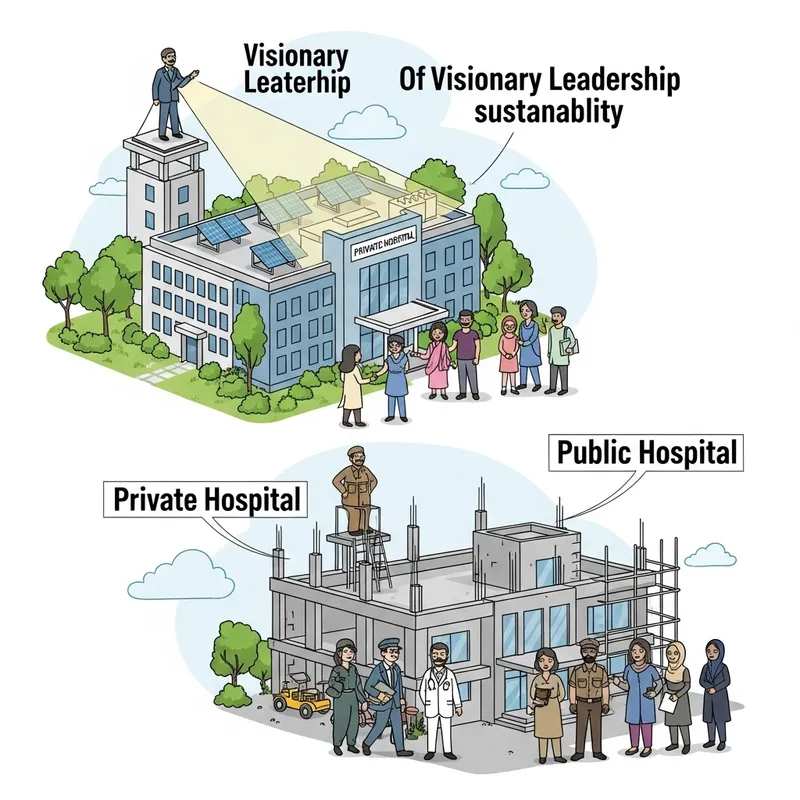 Impact of Visionary Leadership on Public and Private Hospitals in Punjab