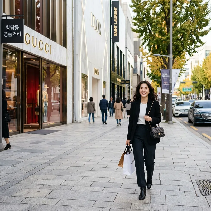 Smiling Model in Cheongdamdong, Seoul