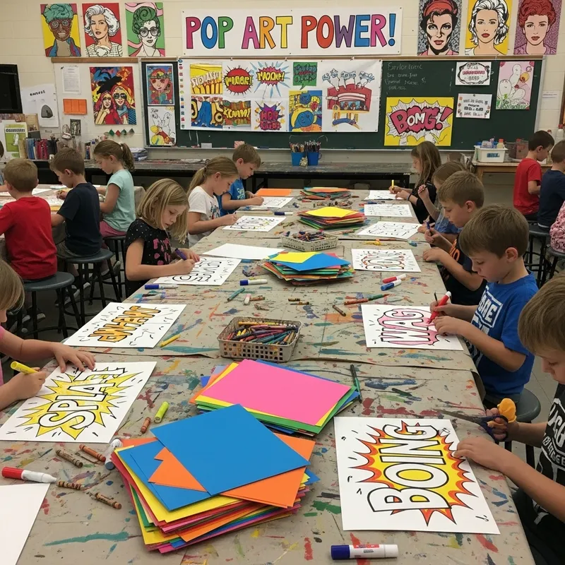 Art Lesson: Explore Pop Art & Onomatopoeia for Kids