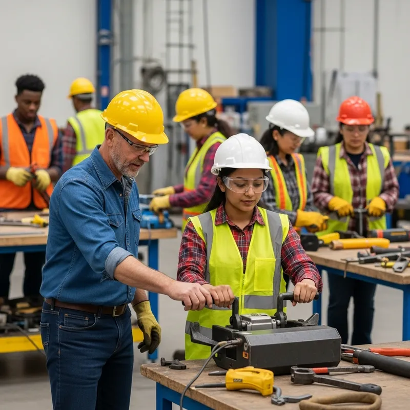 Diverse On-the-Job Training: Harmonious Industrial Setting