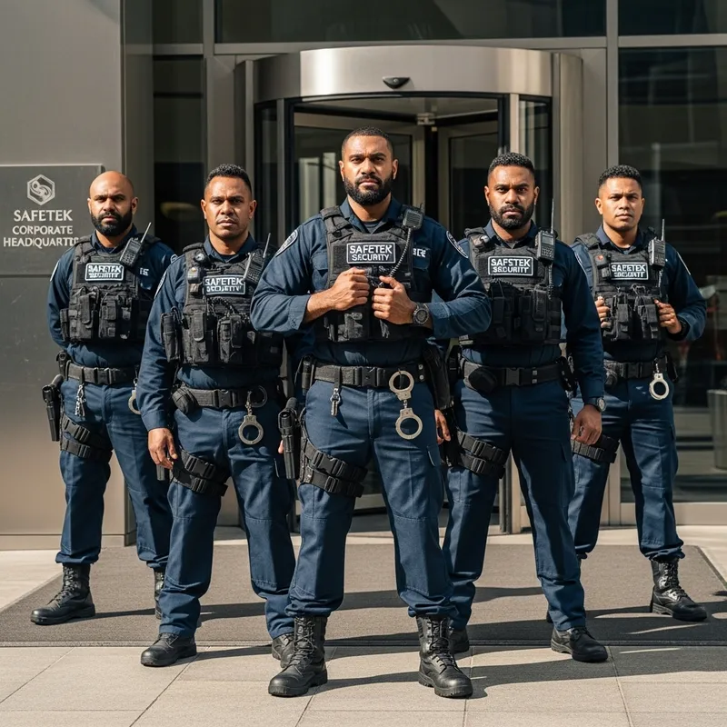 Professional Melanesian Security Guards - Safetek Professional Melanesian Security Guards - Safetek
