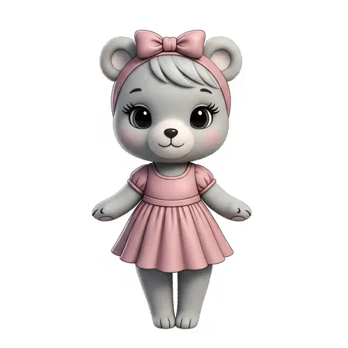 Adorable Female Bear - Irresistibly Sweet and Charming