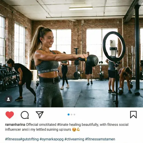 Top Fitness Influencer Photo in Gym