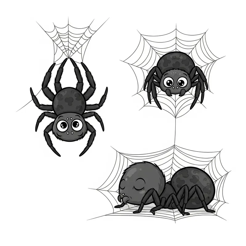 Create Delightful Cartoon Spider Poses | Fun Illustrations