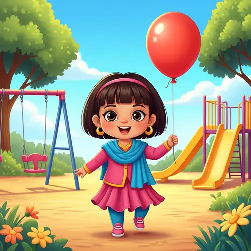 Happy Child Playing in the Sunshine | Joyful Moments