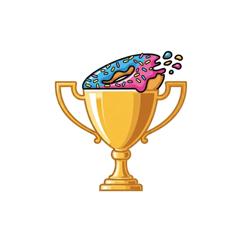Donut Trophy Logo Design | Creative and Professional