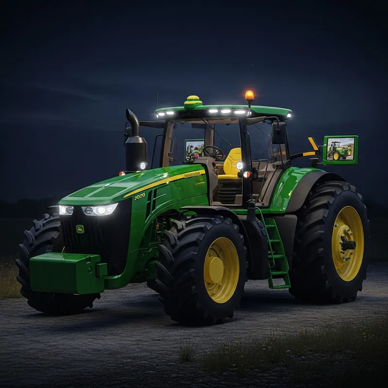 Futuristic Night Vision Agricultural Tractor | Advanced Design