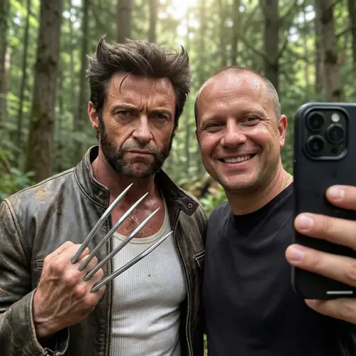 Epic Selfie with Wolverine: Hugh Jackman Captured