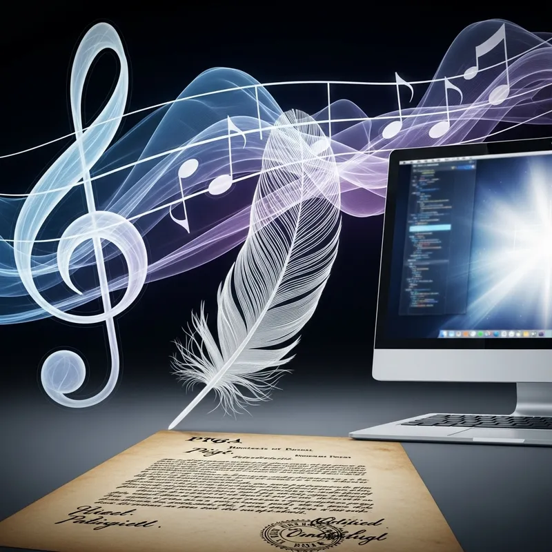 Abstract Composition with Creative Symbolism and Technological Support