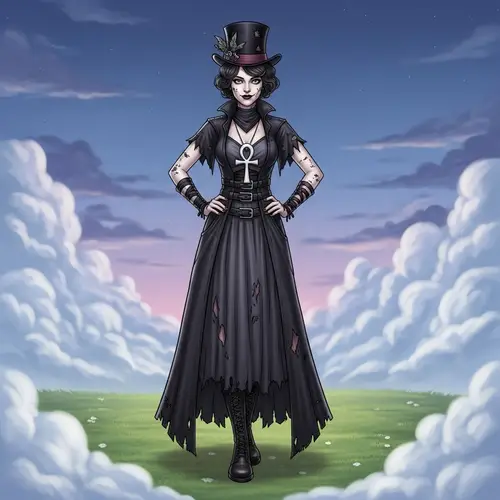 Chris Bachalo Death Character in Dreamy Setting