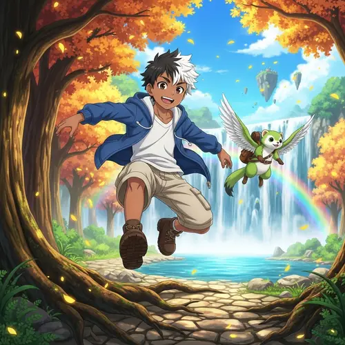 Japanese Isekai Anime Manga: Adventures of a Young Hispanic Boy