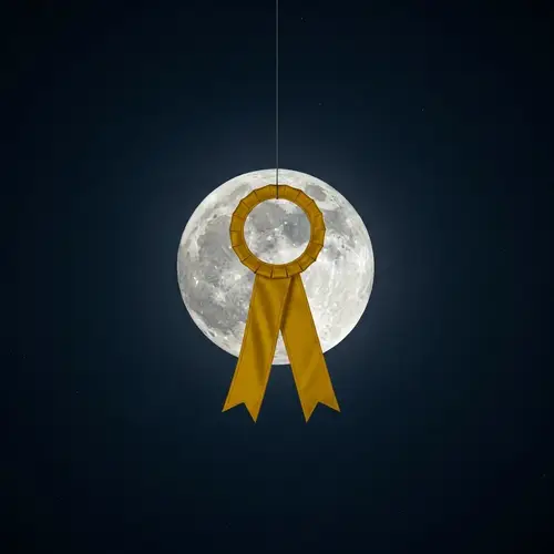 Powerful Determination: Moon in Night Sky Contest Winner