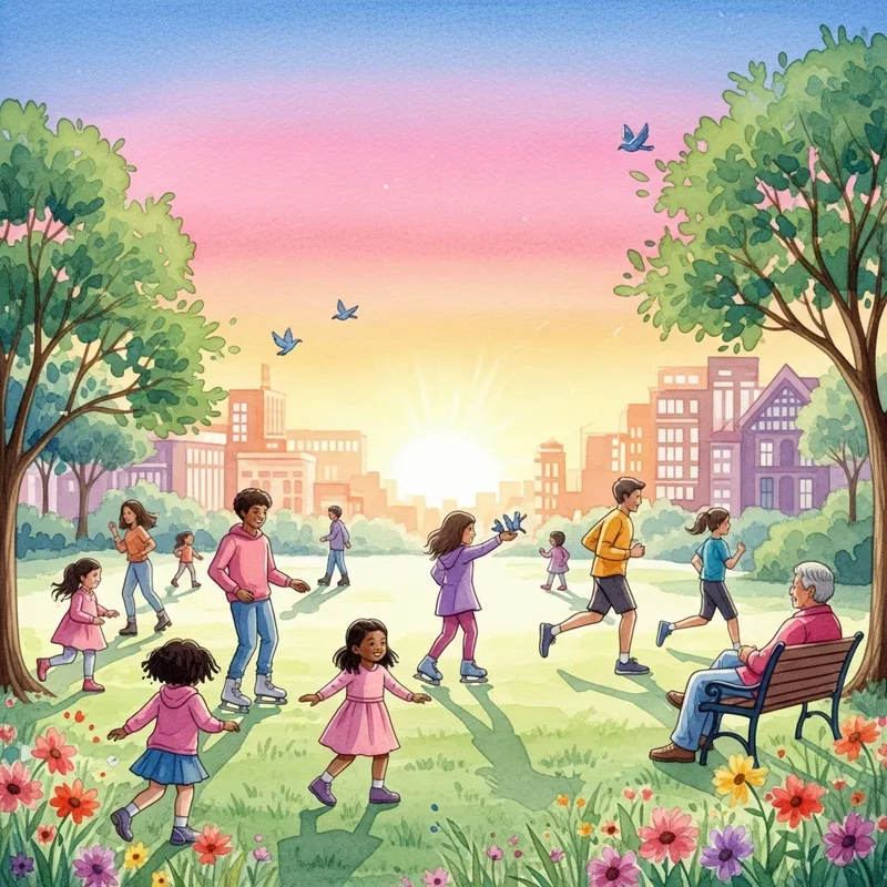 Vibrant Watercolor Painting: Capturing Life's Beauty