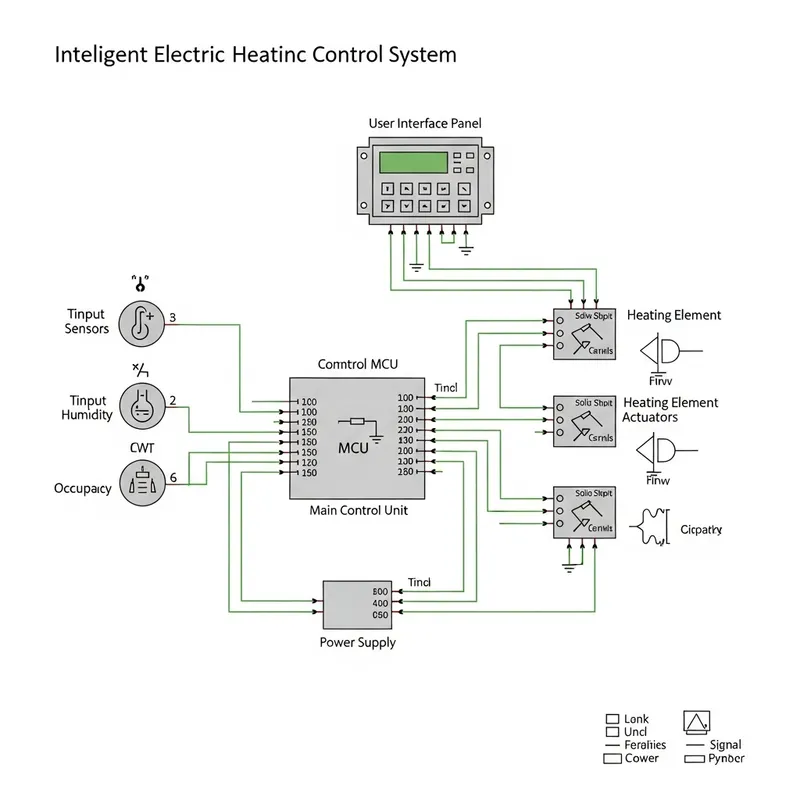 Smart Electric Heating Control System Diagram Smart Electric Heating Control System Diagram