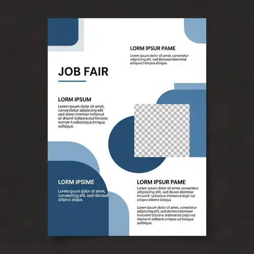 Elegant Job Fair Flyer Design | Modern & Minimalist Style