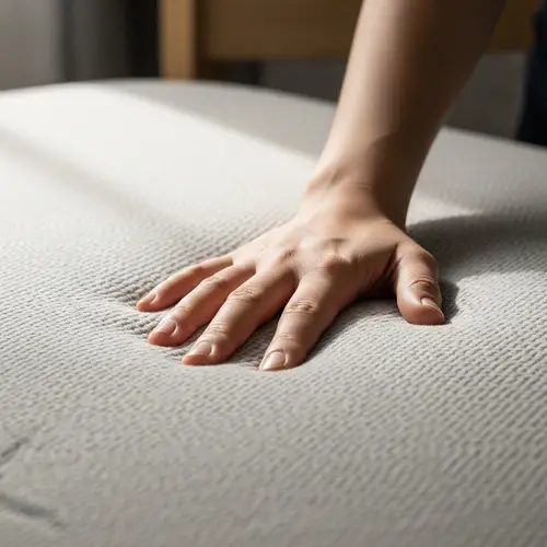 Hand Touching Mattress Fabric - Explore Comfort