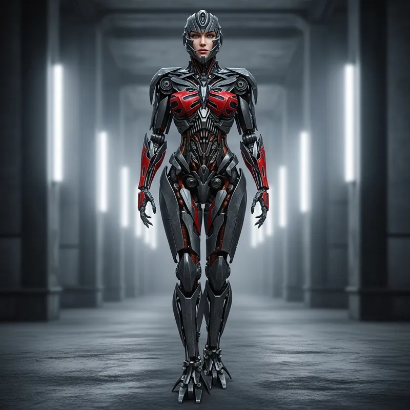Realistic Iron Robot - Megan Fox Like Transformers Android