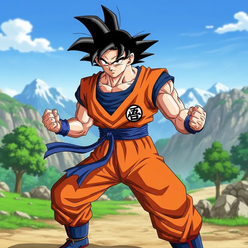 Goku: Iconic Anime Character in Orange Attire