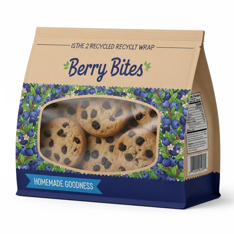 Blueberry Cookies Packaging Design Blueberry Cookies Packaging Design