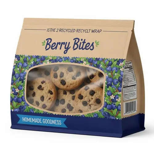 Blueberry Cookies Packaging Design