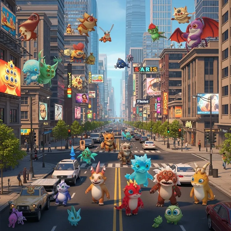 Monsters Inc in GTA 5 - Friendly Creatures in Open-World Cityscape Monsters Inc in GTA 5 - Friendly Creatures in Open-World Cityscape