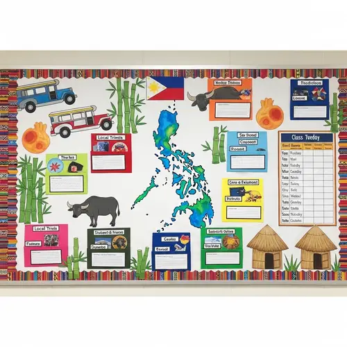 Vibrant Filipino Culture Bulletin Board Design | Classroom Decor
