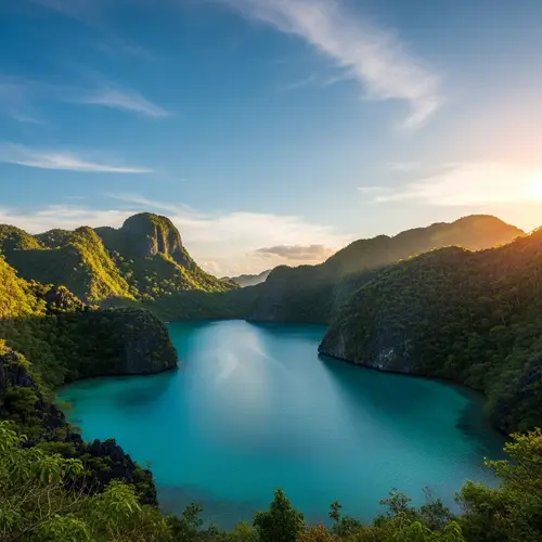 Serene Lagoon in the Philippines | Purity & Authenticity Among Verdant Mountains